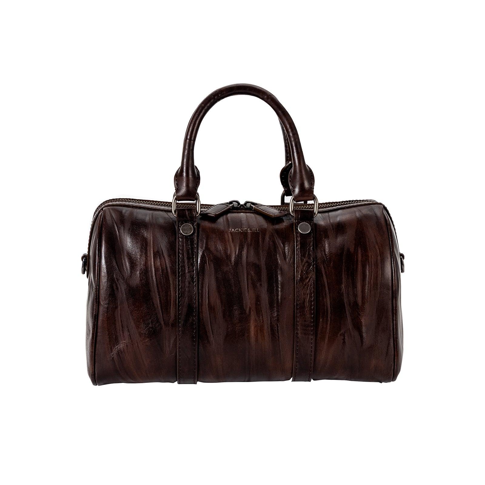 Italian Imported Vegetable Tanned Leather Boston Bag Women Handbag