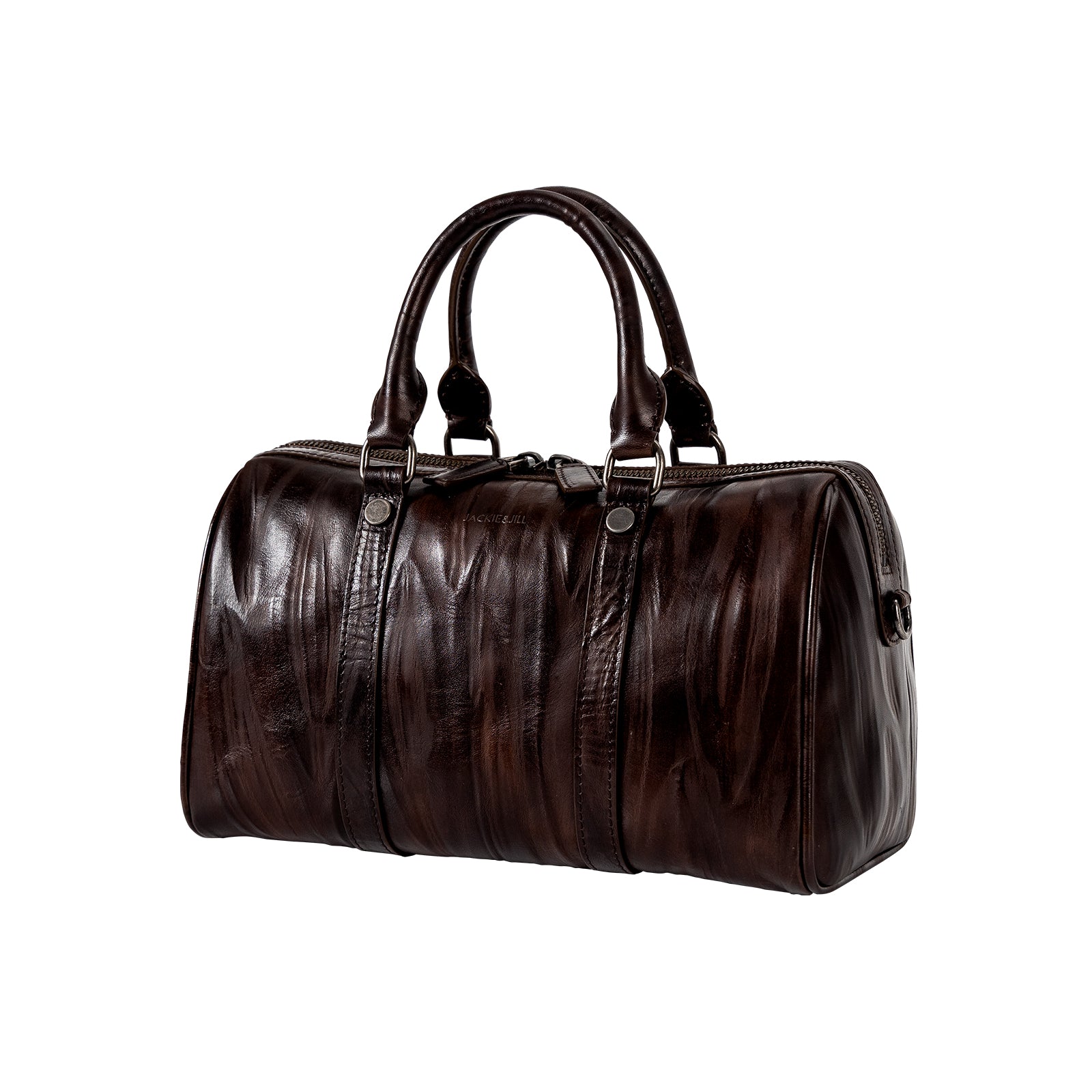 Italian Imported Vegetable Tanned Leather Boston Bag Women Handbag