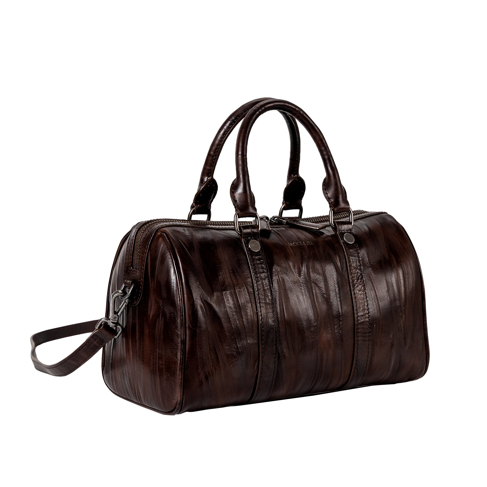 Italian Imported Vegetable Tanned Leather Boston Bag Women Handbag