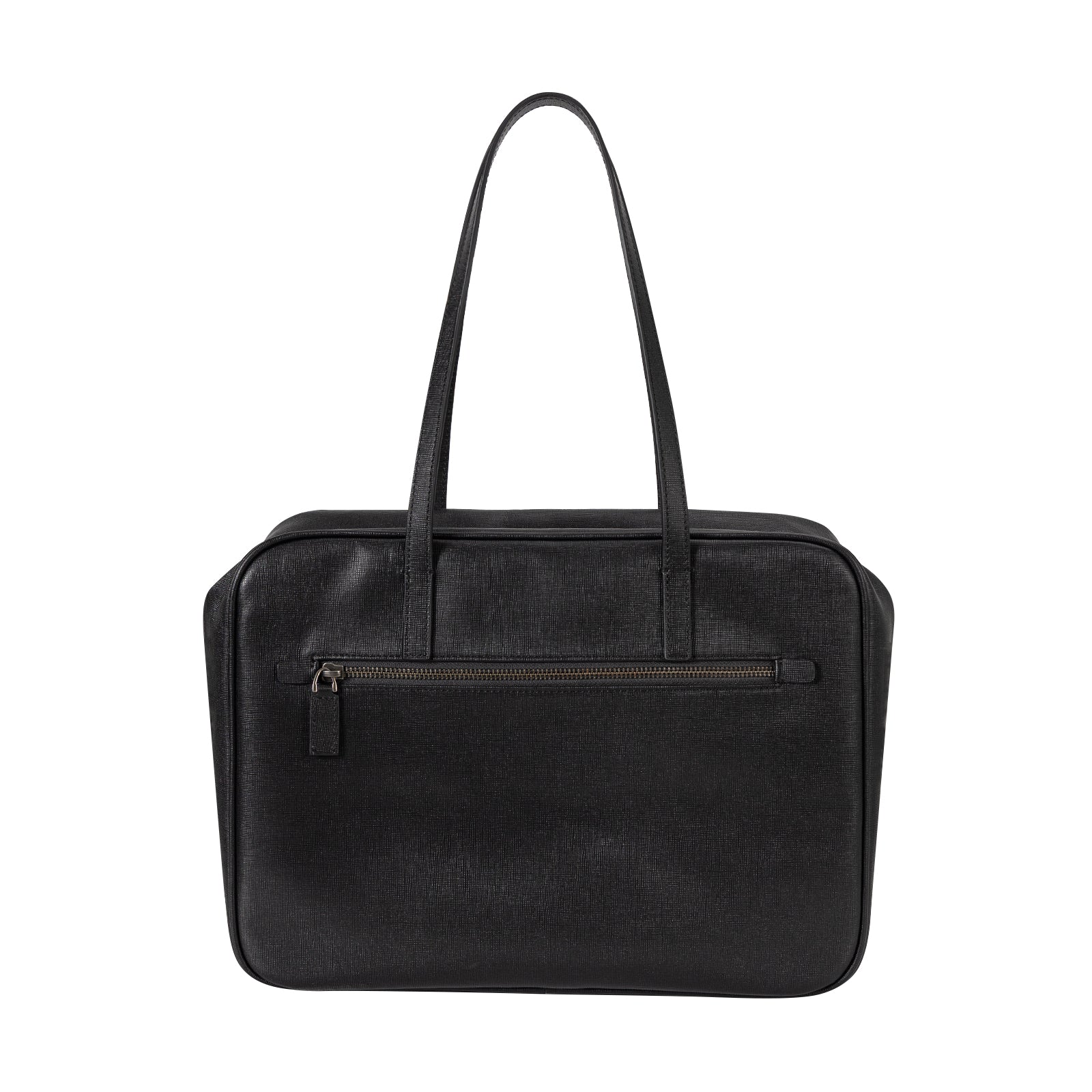 Saffiano Cowhide Leather Crossbody Bag Top Handle Handbag