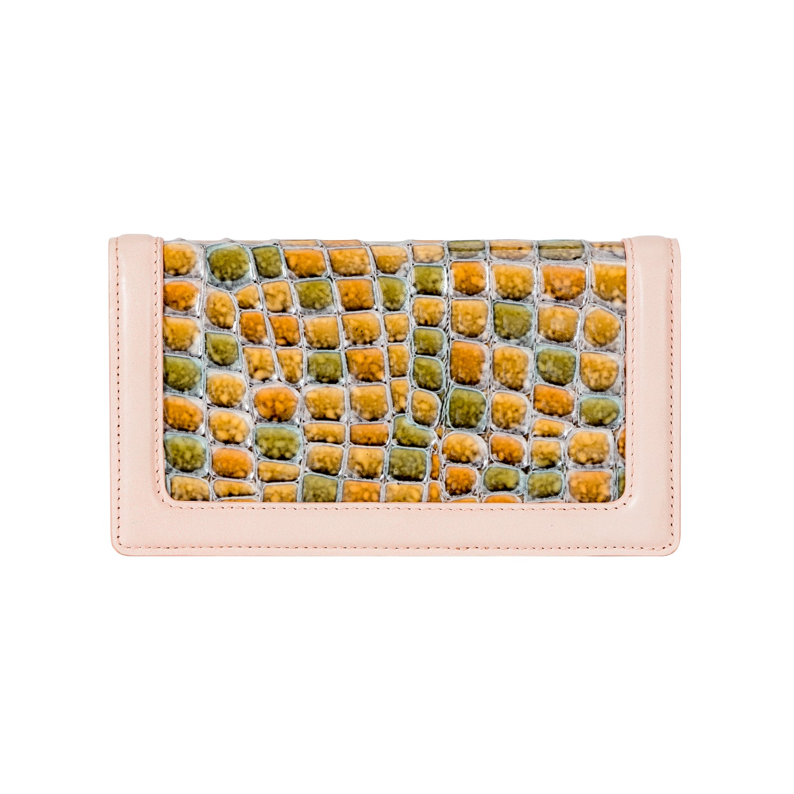 Italian Imported Glossy Croc-Embossed Leather Chain Bag Women Crossbody Bag