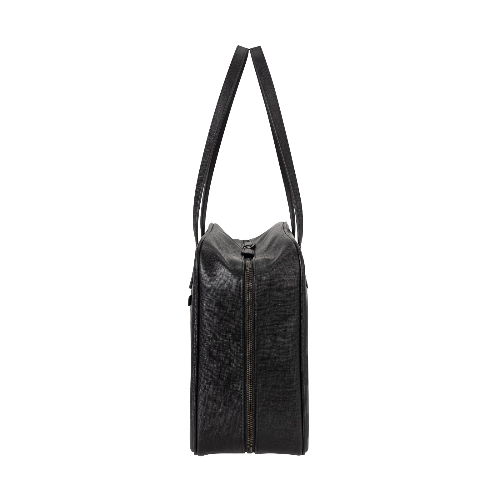 Saffiano Cowhide Leather Crossbody Bag Top Handle Handbag