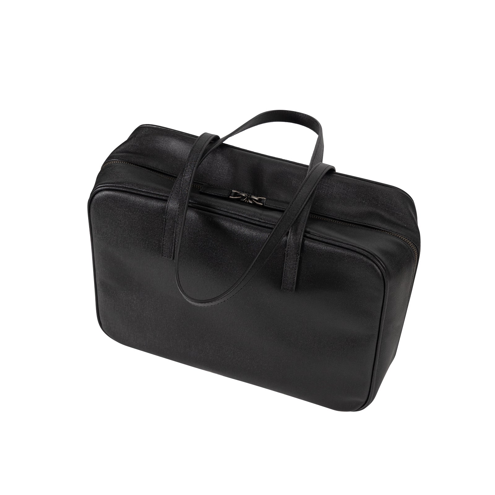 Saffiano Cowhide Leather Crossbody Bag Top Handle Handbag