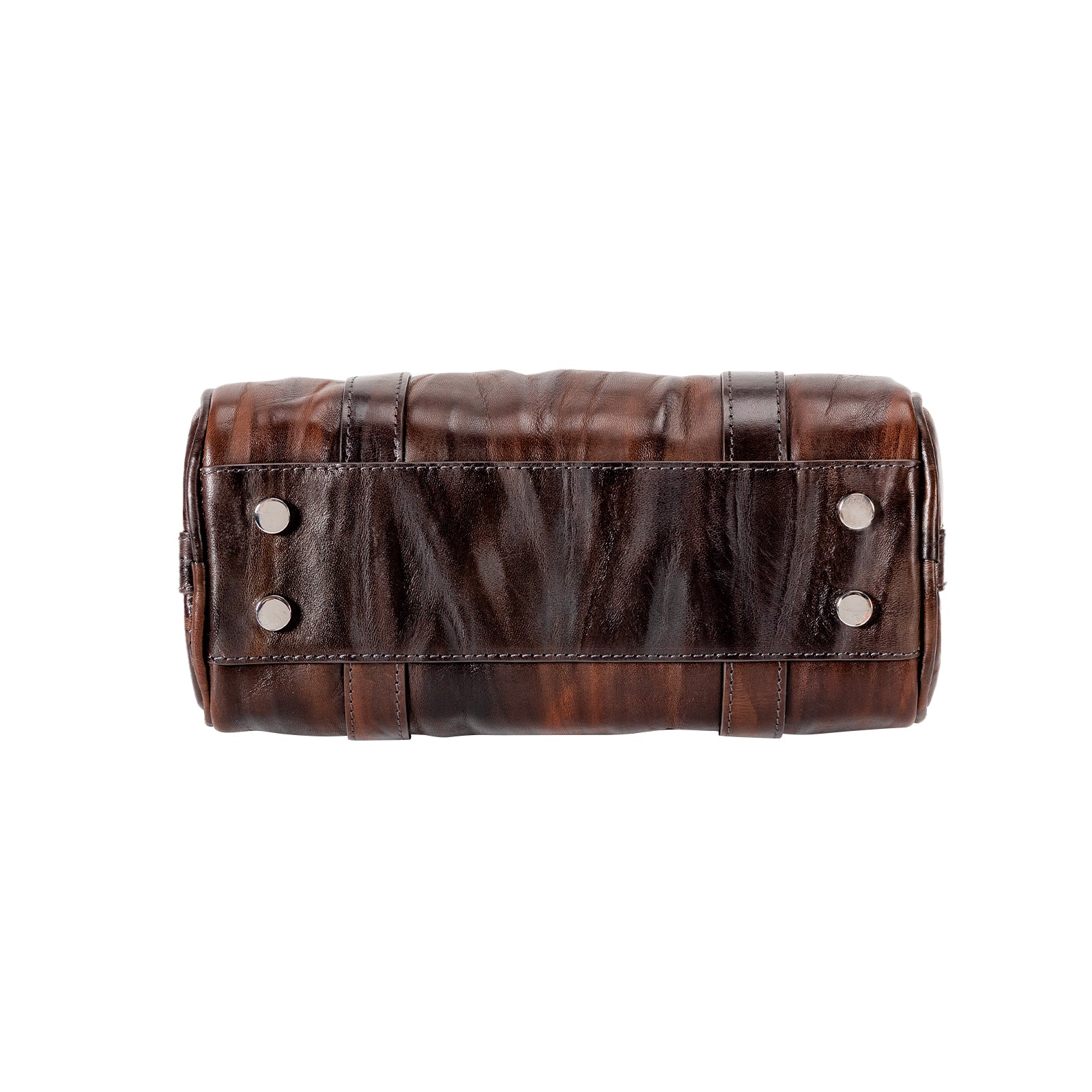 Italian Imported Vegetable Tanned Leather Boston Bag Women Handbag