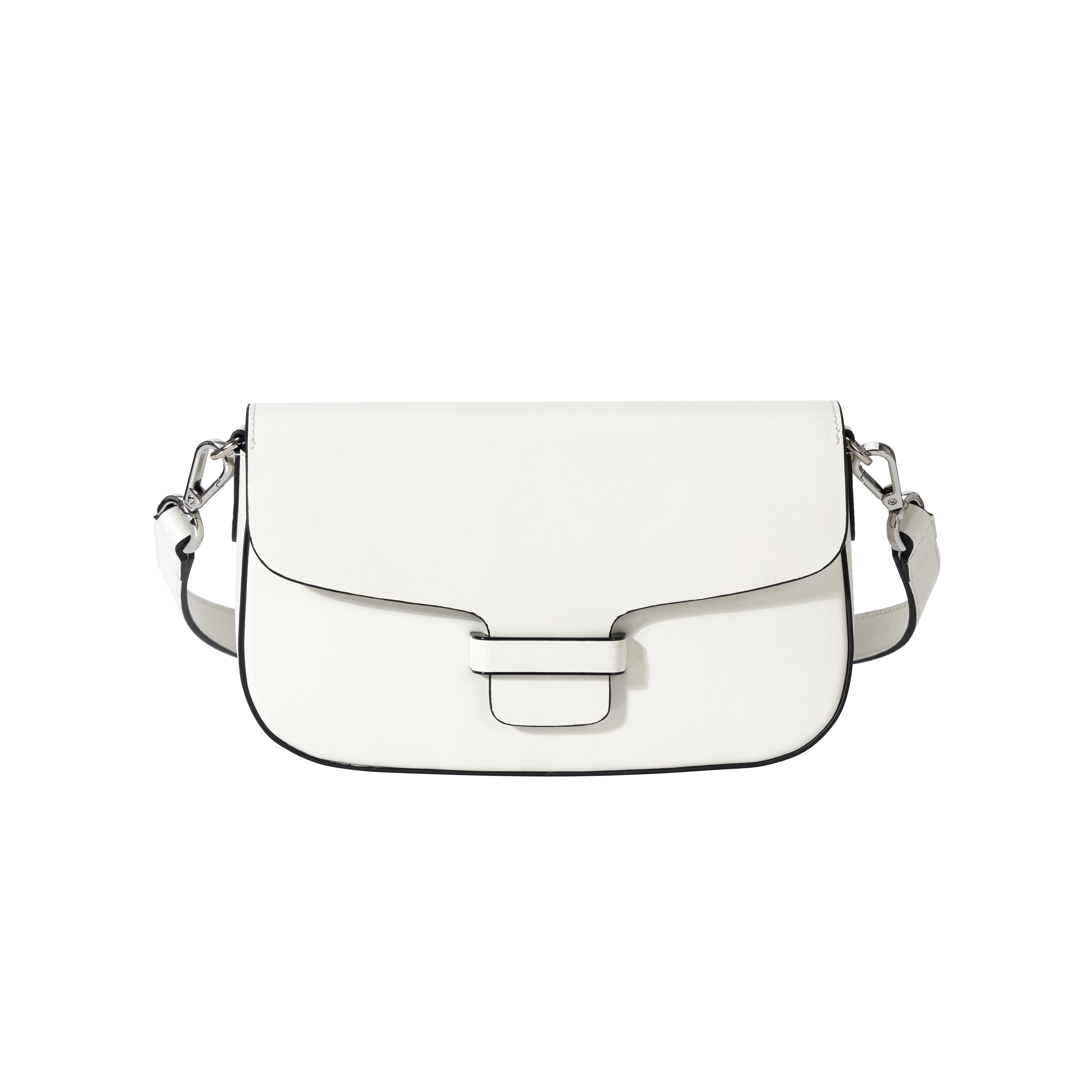 Ladies shoulder bag genuine leather simple small square bag