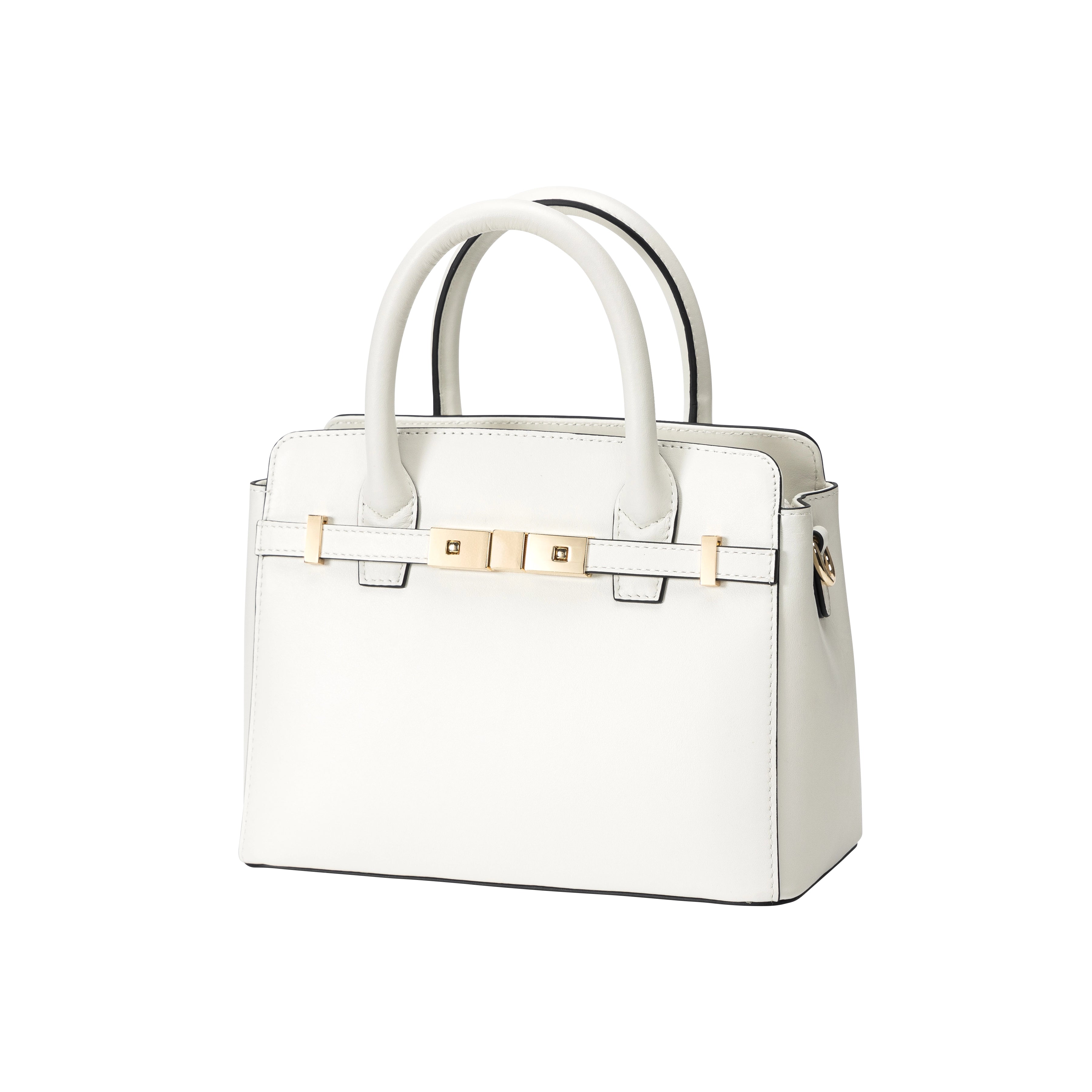 Ladies shoulder bag genuine leather gold hardware casual bag