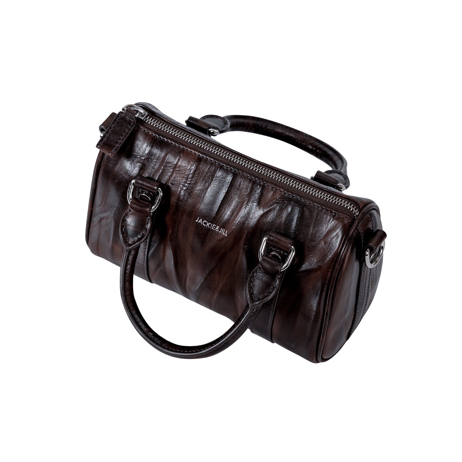 Italian Imported Vegetable Tanned Leather Boston Bag Women Handbag
