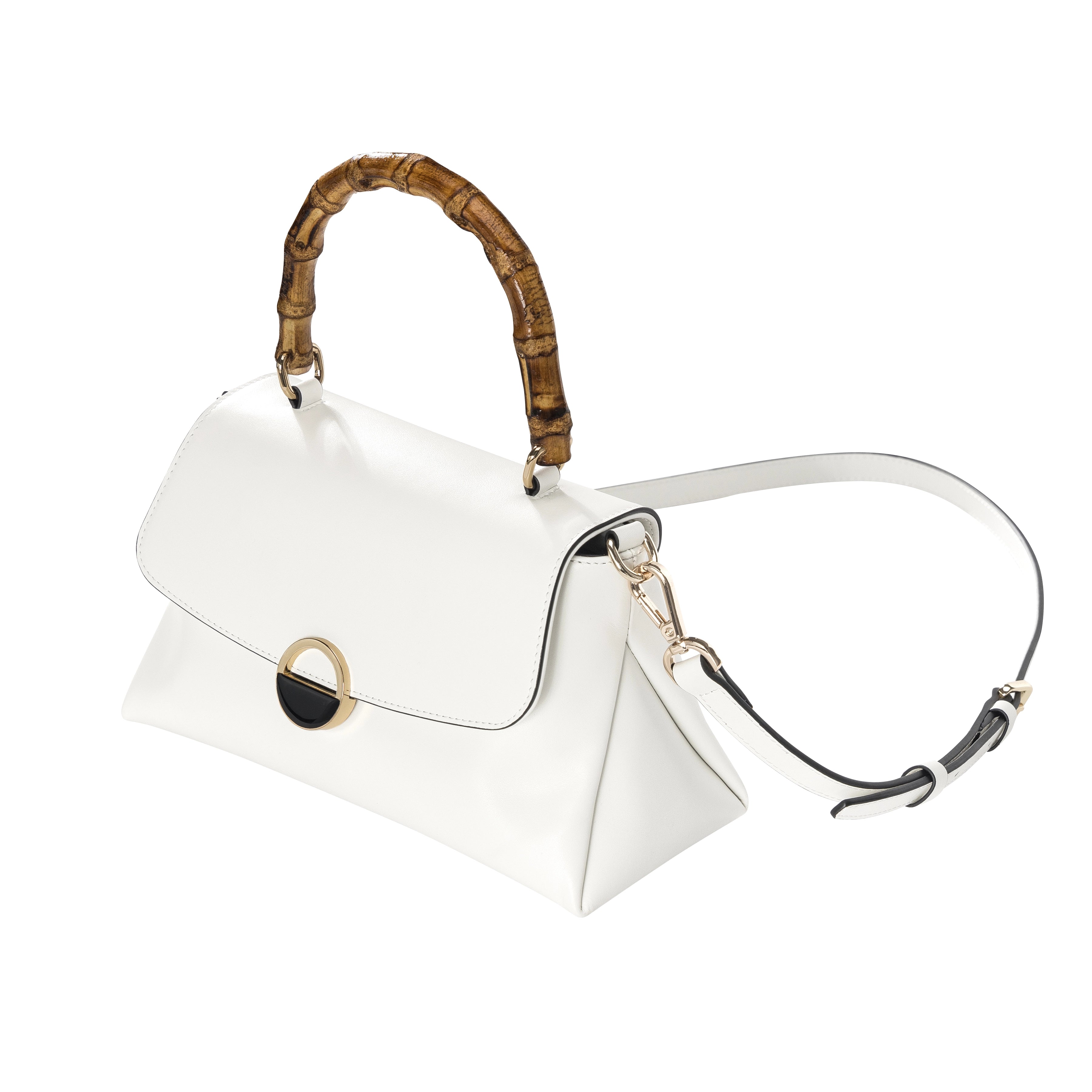 Ladies shoulder bag bamboo wrist simple women's bag