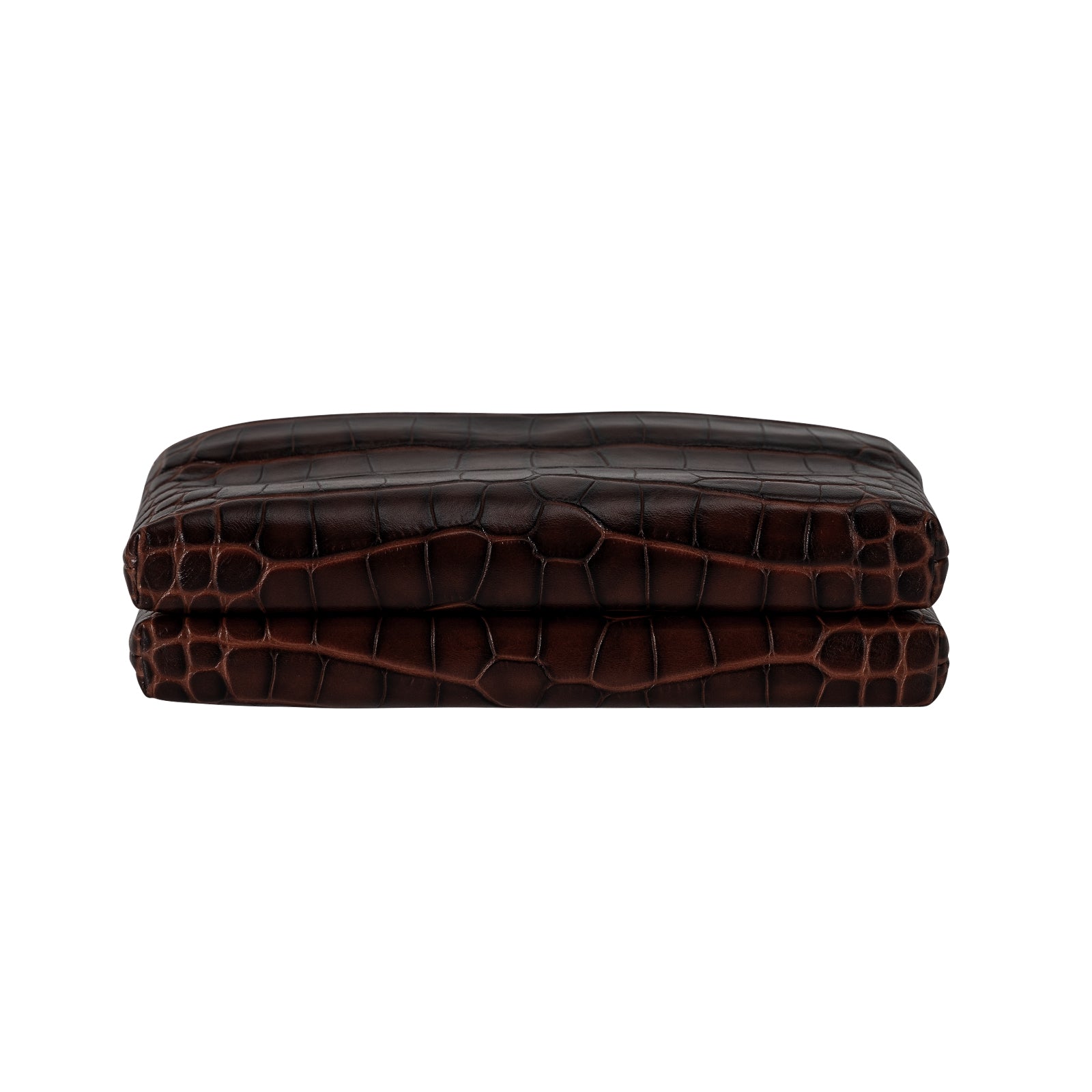 Cro-Embossed Cowhide Leather Clutch Bag Women Leather Purse