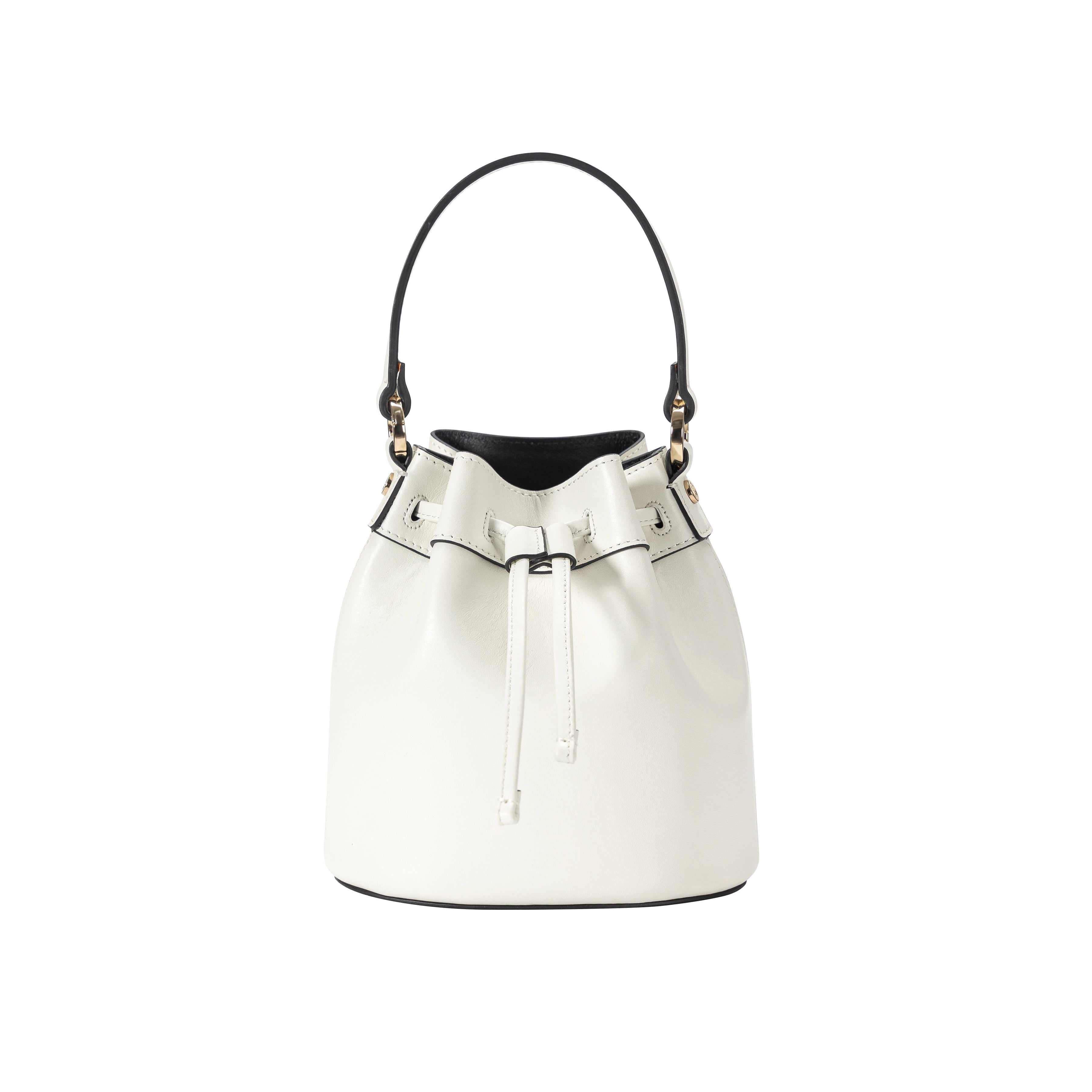 women's genuine leather bucket bag