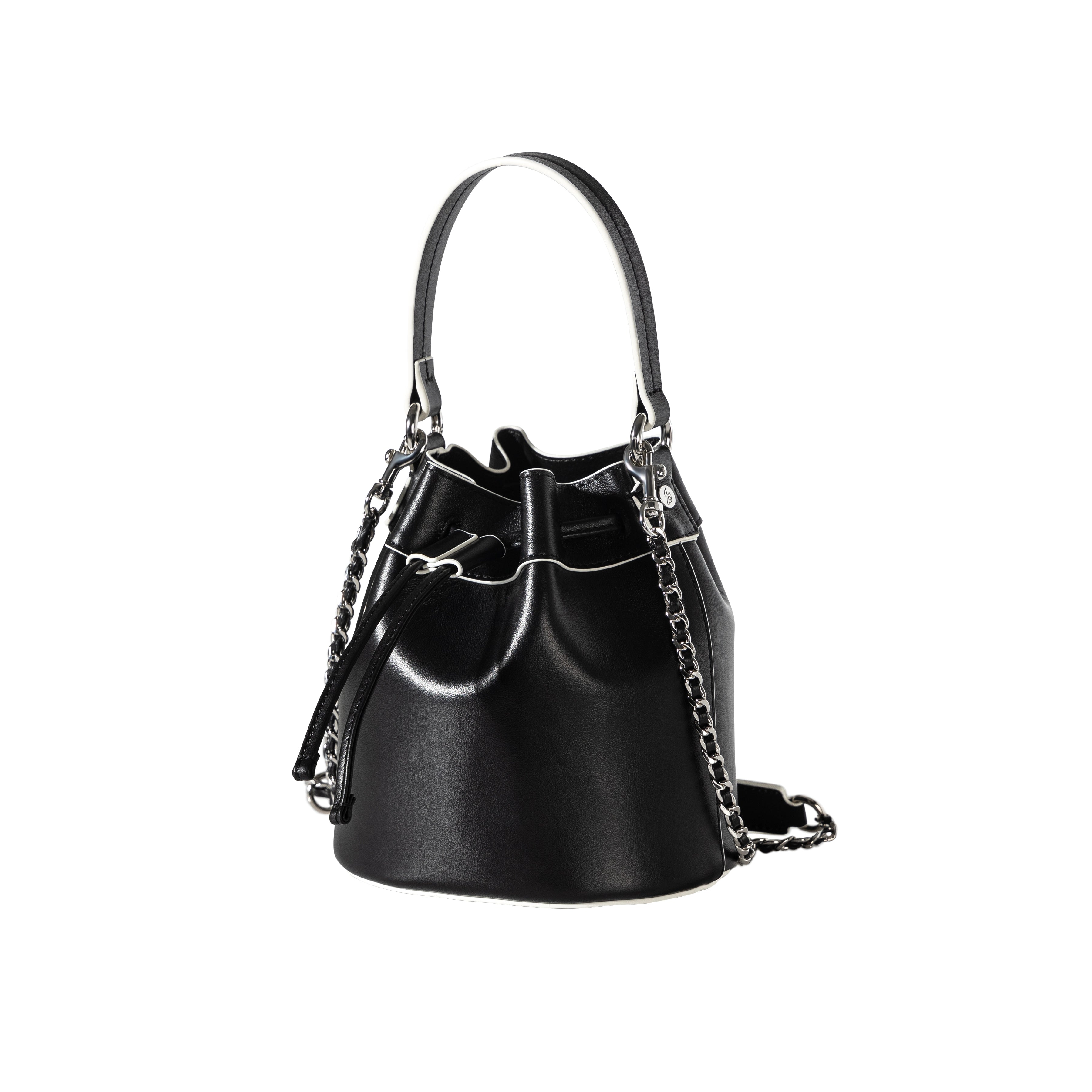 women's genuine leather bucket bag