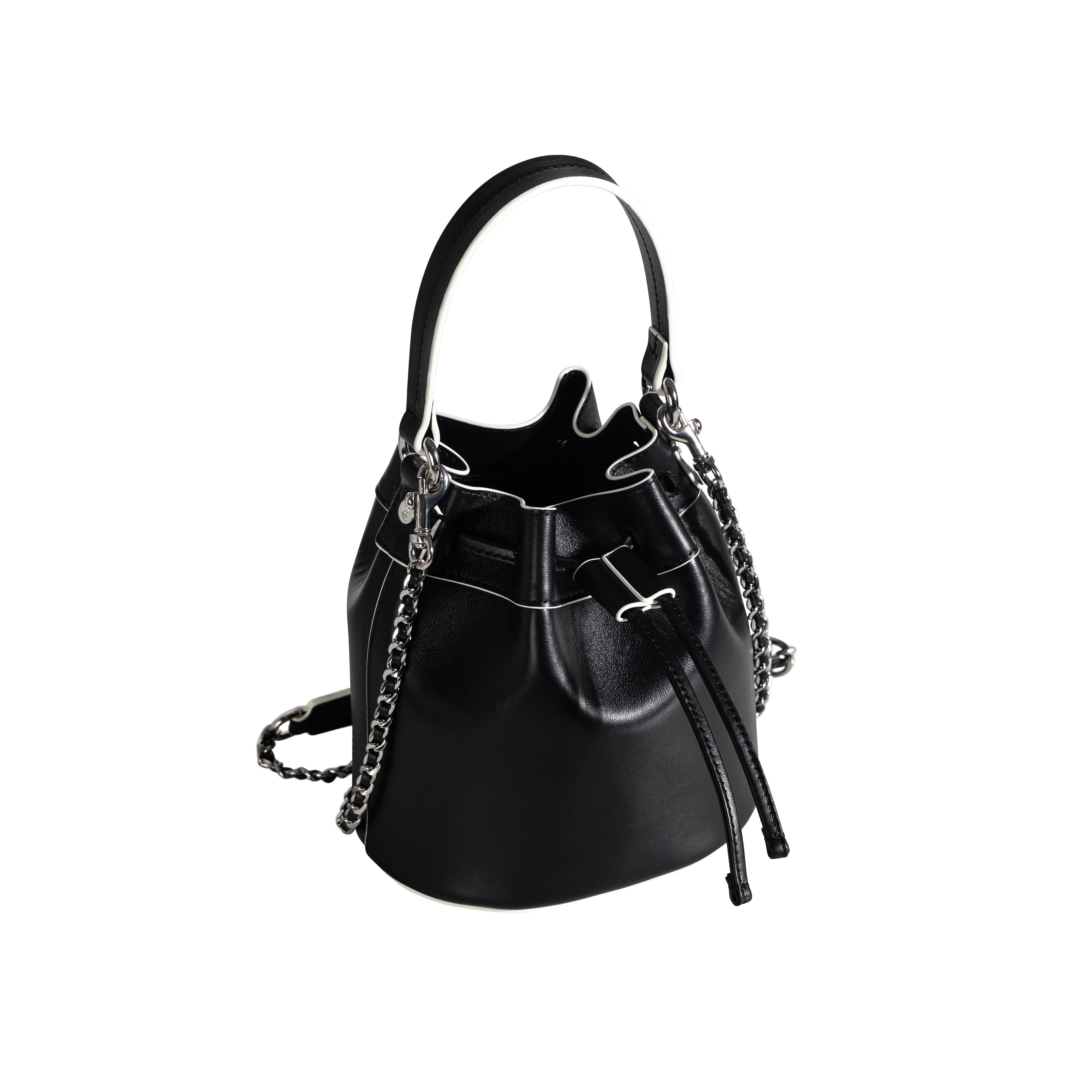 women's genuine leather bucket bag