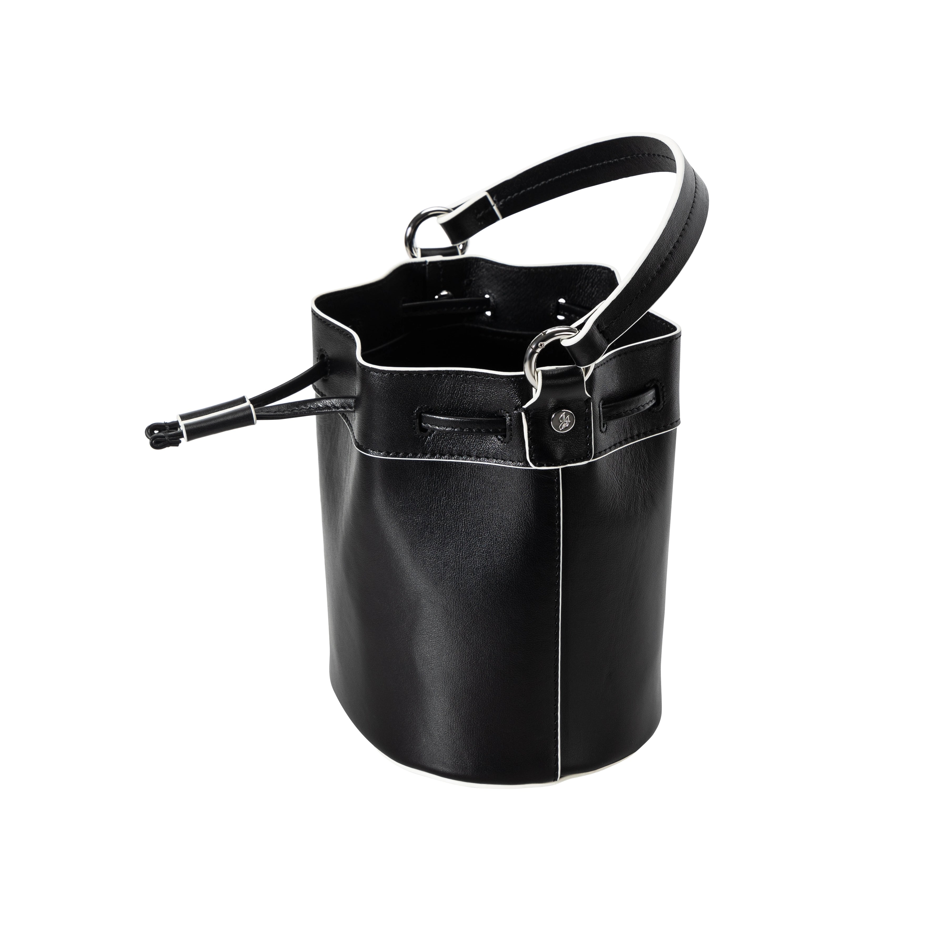 women's genuine leather bucket bag