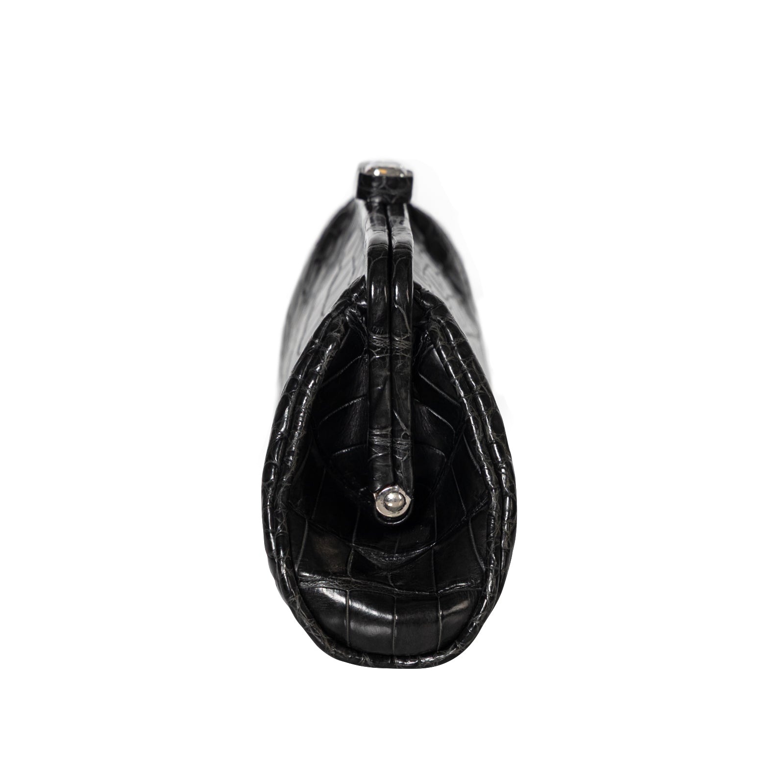 Cro-Embossed Top Layer Cowhide Leather Clutch Bag Women Evening Bag