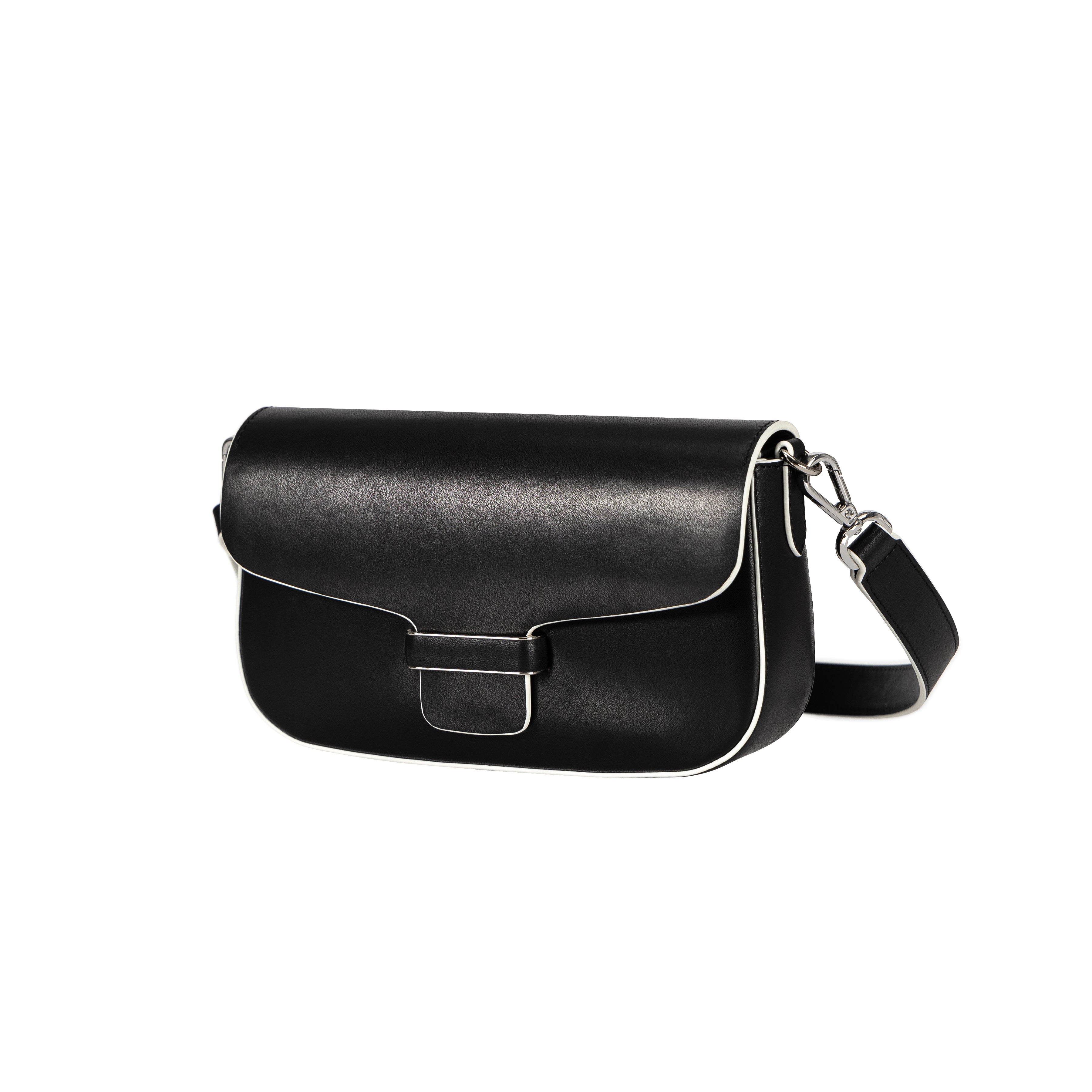 Ladies shoulder bag genuine leather simple small square bag