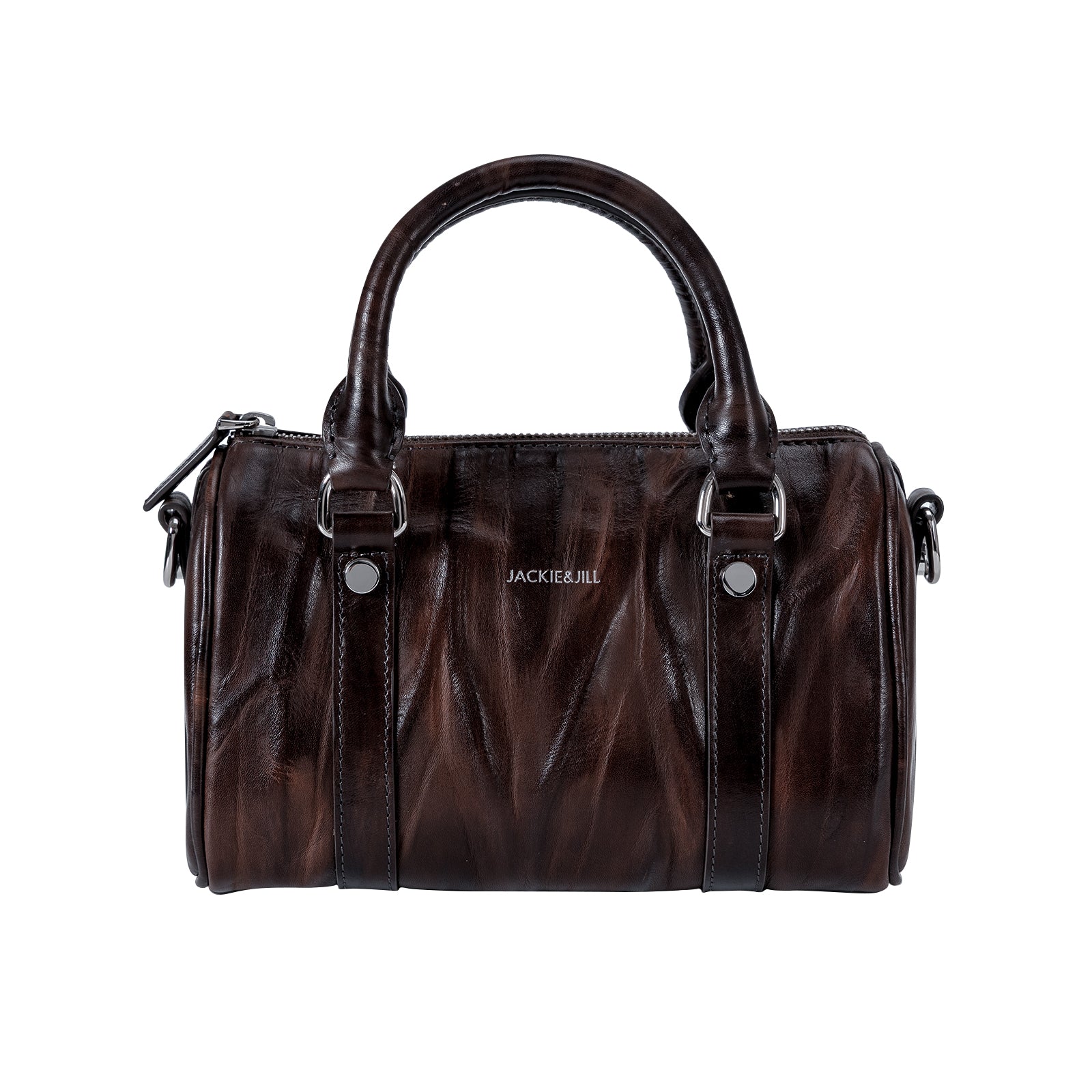 Italian Imported Vegetable Tanned Leather Boston Bag Women Handbag